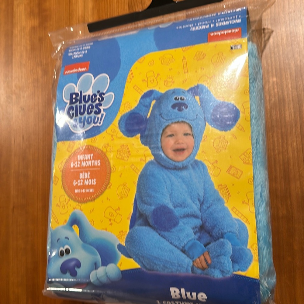 NEW NWT 6-12 months baby Infant Blues Clues Costume Blue from Nickelodeon